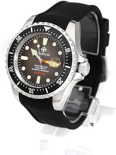 Miniatura 2 de ENRIVA Men's Automatic Pro Dive Mens Watch Aluminium Bezel Diving Watches Self-Wind Professional Diver Watches for Men
