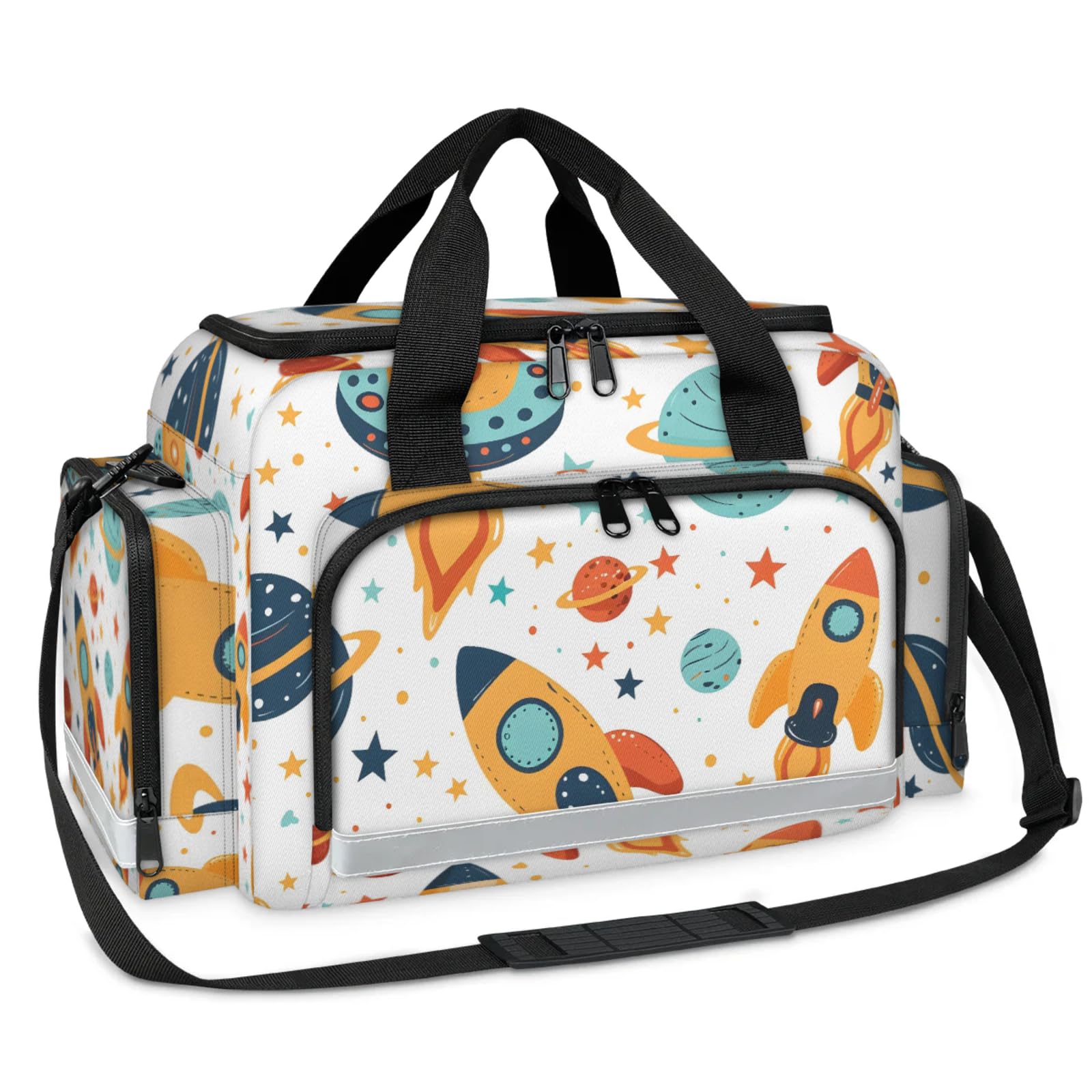 GzLeyigou First Aid Bags Empty, Veteran Astronaut Emergency Bag First Aid Kit Multiple Compartment Kit Carrier On Call Trauma Bag For Paramedics Emergency Medical Supplies Kit