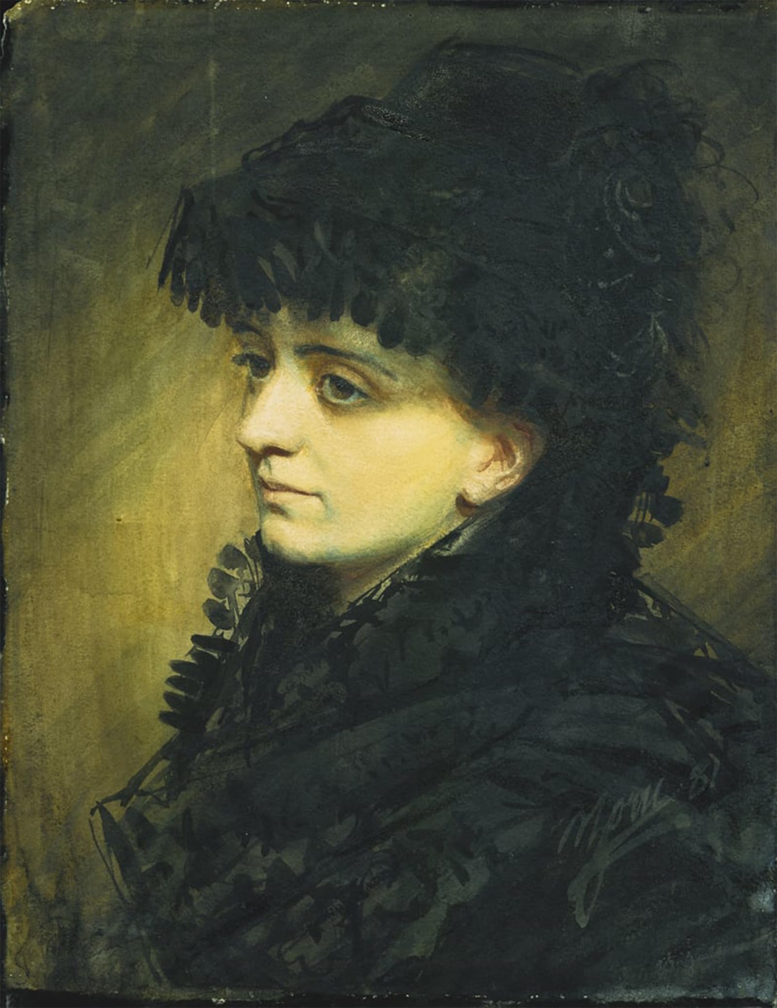 ARTXLXXBN Famous Painting Canvas Artwork Graffiti Print Portrait of Jeanna Heijkenskjold by Anders Leonard Zorn Portrait Canvas Image for Home Decor 60x90cm