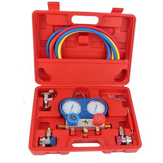 Manifold para Aire Acondicionado con Doble Medidor Claro miniatura 5