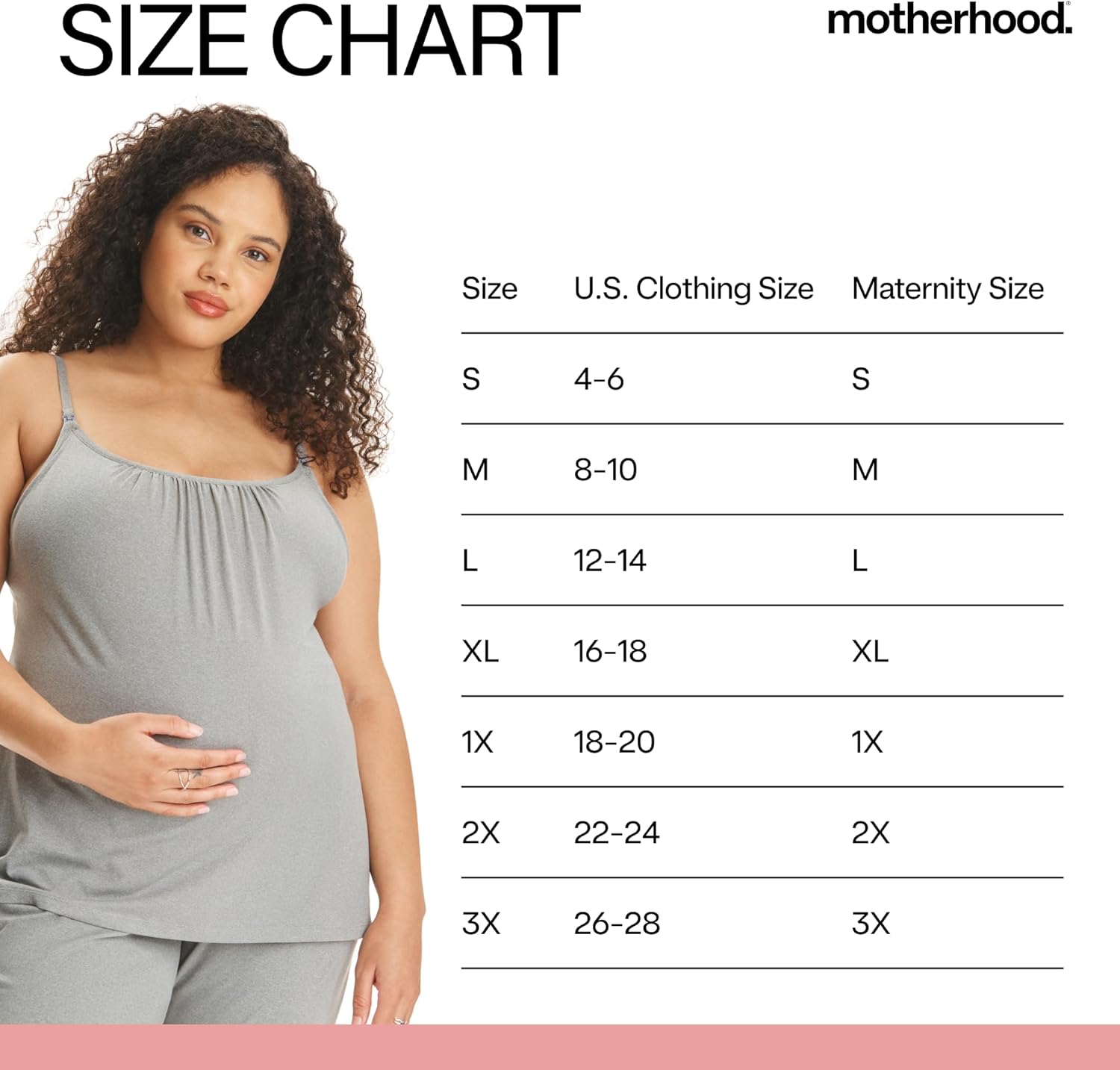 Motherhood Maternity Womens Swing Cami and Foldover Pant Set, Heather Grey, Large - Image 6