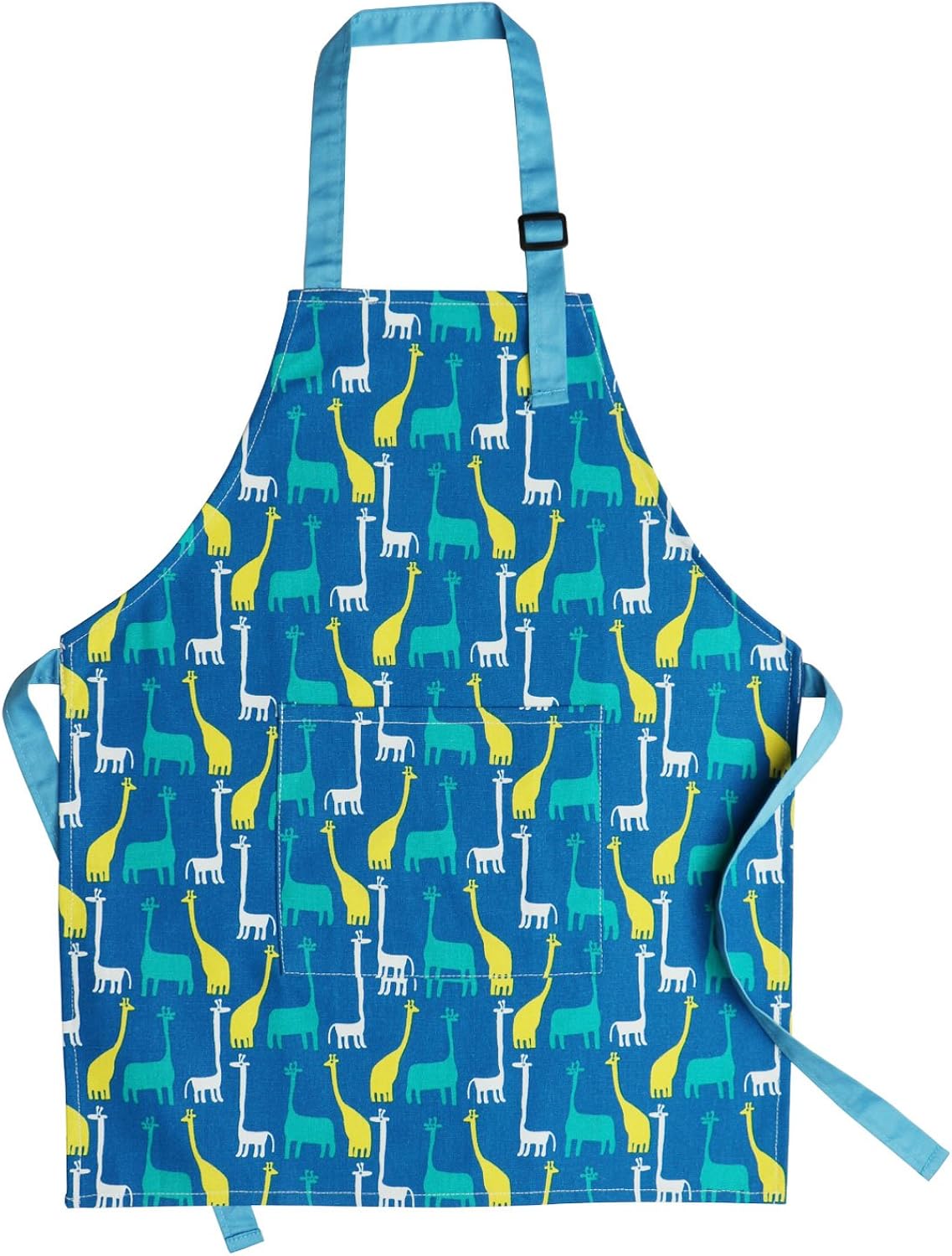 Kids Aprons, Cotton Children Aprons with Adjustable Neck Strap Child Chef Aprons