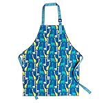 Jennice House Children Chef Aprons, Pure Cotton Kids Aprons with Adjustable Neck Strap and Pocket for Boys and Girls Cooking Baking Painting Aprons in 2 Sizes (Blue, L)