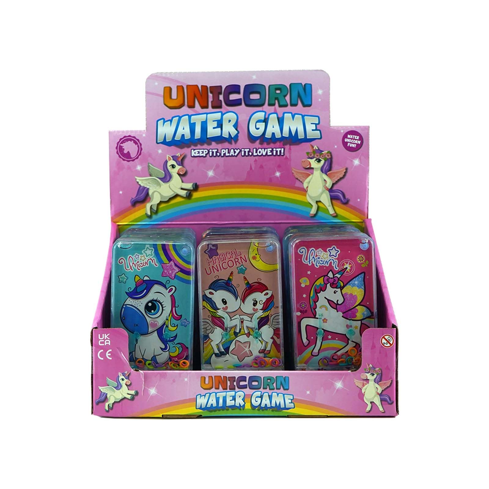 PMS Premium Multicolor Assorted Unicorn Water Game (13.5 x 6.5CM) 1 Pack, Perfect for Kids and Parties - 1 Pack