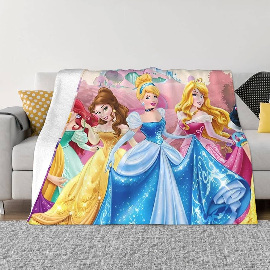 Amazon｜プリンセス 毛布 ブランケット 大判 ひざ掛け 毛布ふわふわ