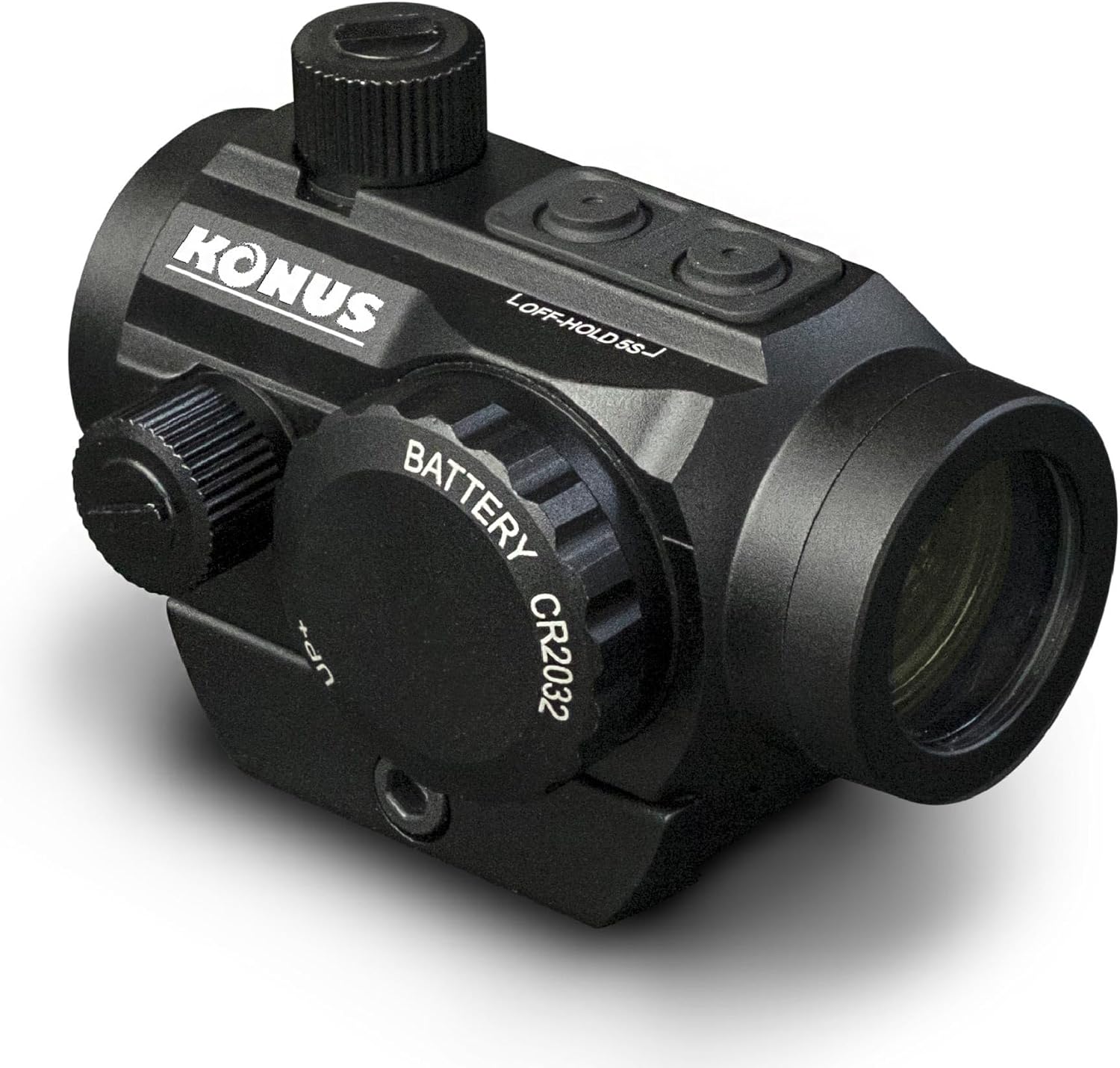 Konus Nuclear 1X22mm Red Dot - Dual Mount System, Weaver/Picatinny Compatible, Dual-Illuminated Red/Green 3MOA Sight (7217)