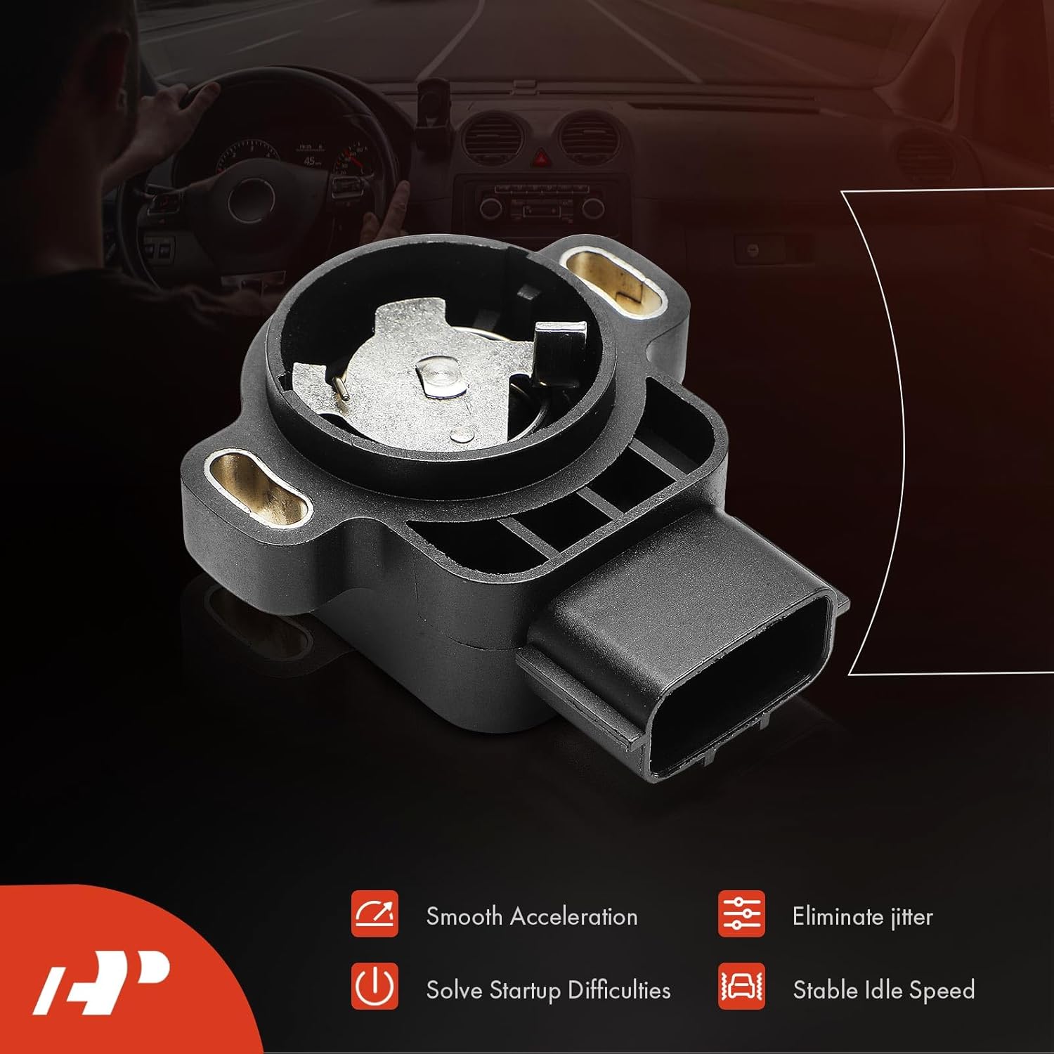 A-Premium TPS Throttle Position Sensor Compatible with Subaru Outback 2000-2004, Forester 1999-2004, Impreza 1999-2005, Legacy 1998-2004, Baja 2003-2006