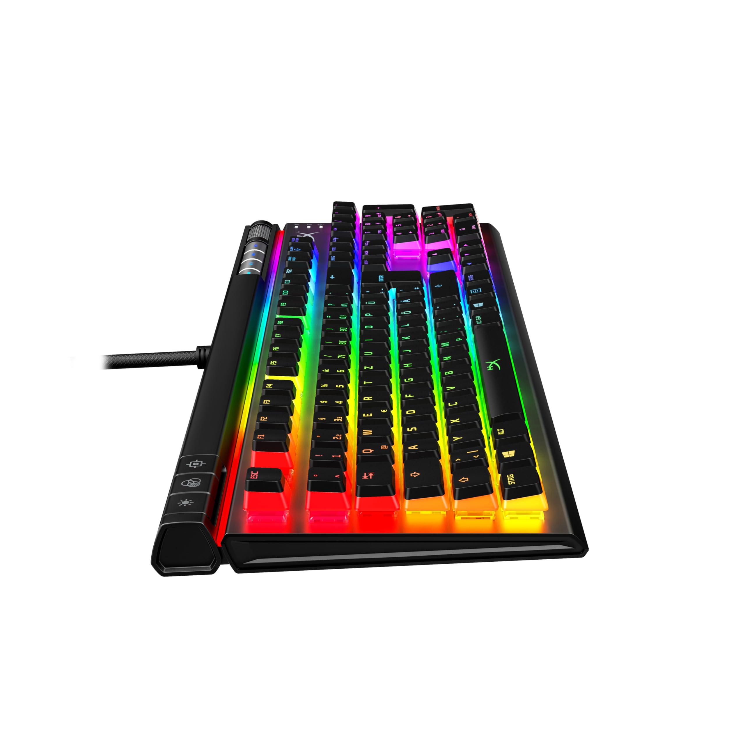 HyperX Alloy Elite 2 – Mechanische Gaming-Tastatur, Software-gesteuerte Beleuchtung und Makroanpassung, ABS Pudding Keycaps, Mediensteuerung, RGB Hintergrundbeleuchtung. Linear Switch, HyperX Red
