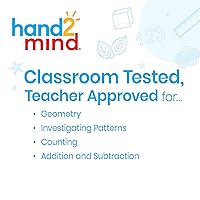 Vista 3 de hand2mind Bloques de madera, cubos de conteo para matemáticas infantiles, bloques de 1 pulgada para manualidades preescolares, manipuladores