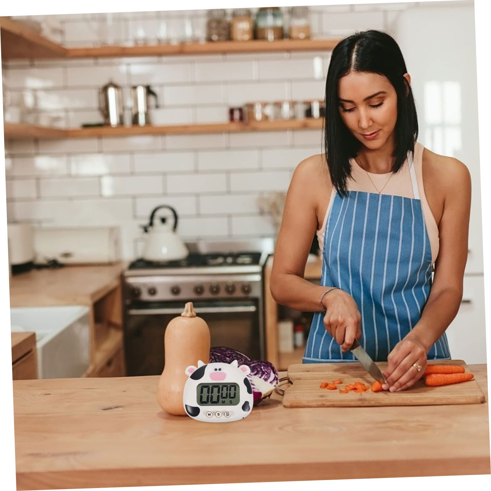 Minuteur Cuisine Numérique Adorable 4 Pièces en Plastique Léger avec Formes Animaux pour Cuisson et Apprentissage Facile à Transporter