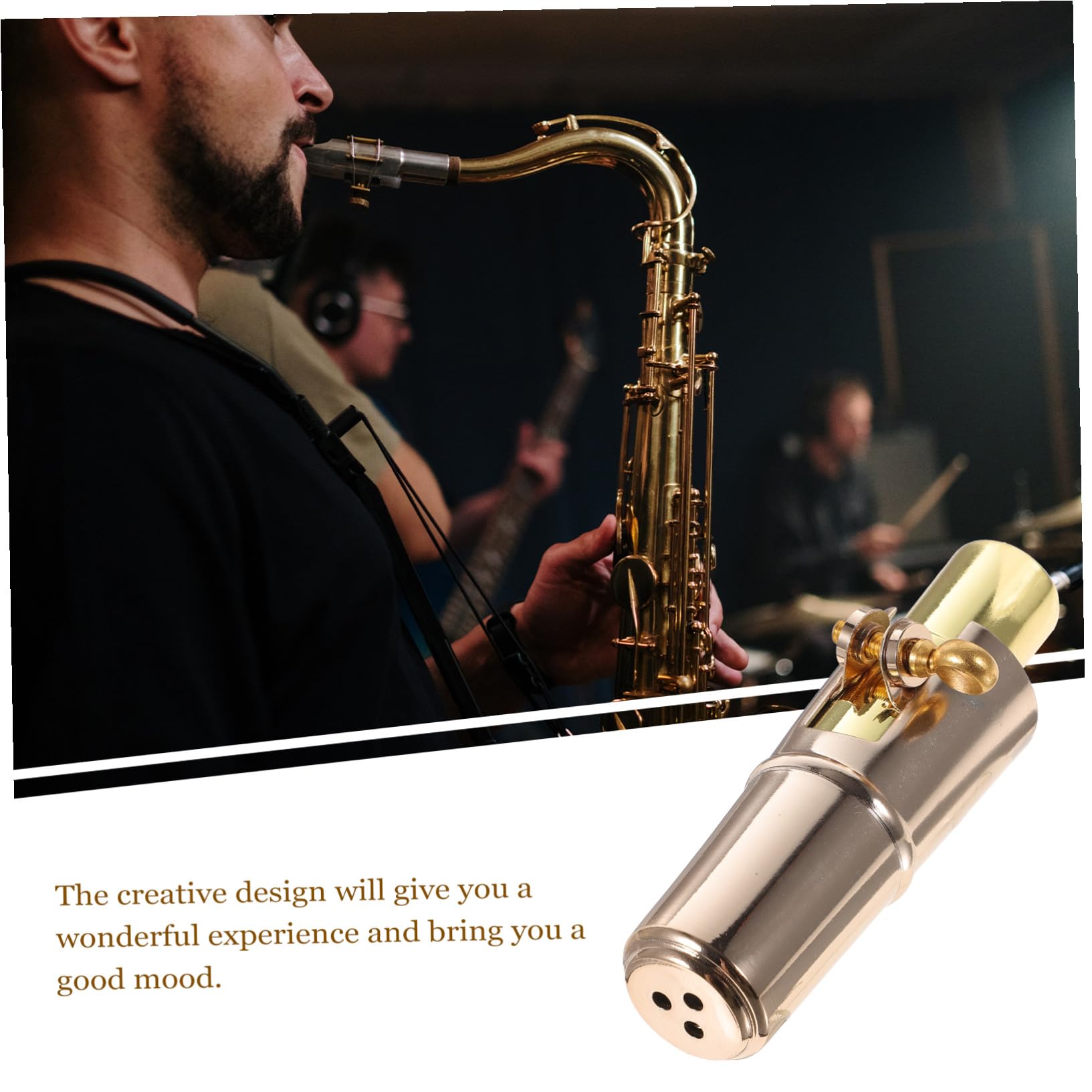 Mikinona Legatura Per Sassofono Contralto Kit Completo Con Tappo Per Bocca e Ancia Accessorio Musicale Per Sassofono e Strumenti Musicali Forniture e Parti