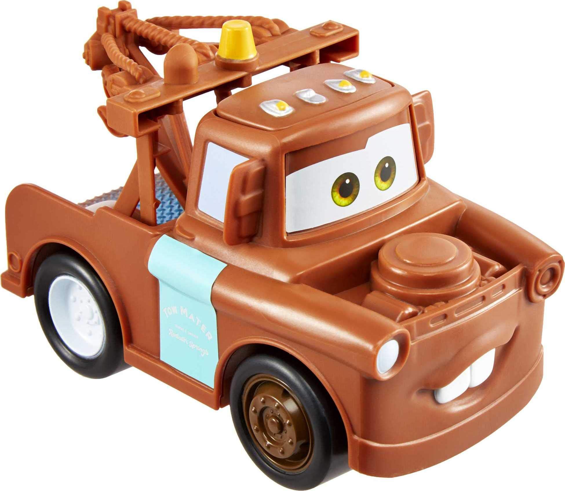 ​Disney and Pixar Cars Track Talkers Mater, 5.5-in, Authentic Favorite Tow Truck Movie Character Sound Effects Vehicle, Fun Gift for Kids Aged 3 Years and Older