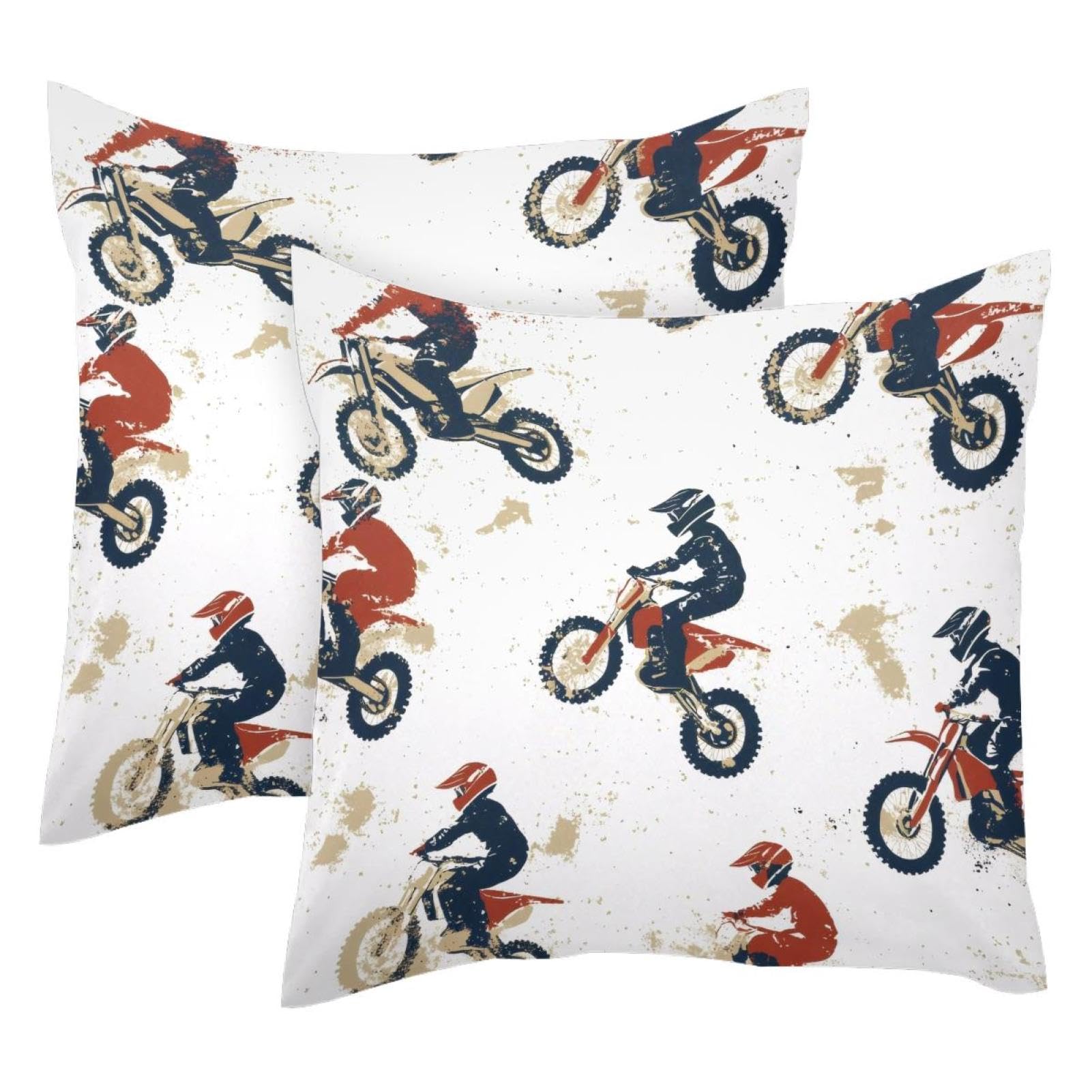Housse de coussin velours Motor Cross pour le confort et le bonheur des enfants