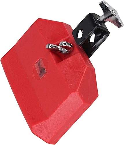 Miniatura 3 de Yibuy Bloque plástico rojo de los instrumentos de la percusión para el tamaño grande del instrumento del tambor latino