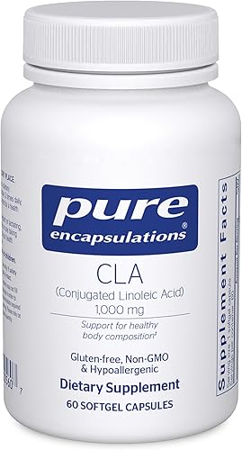 Pure Encapsulations - CLA ácido linoleico conjugado 1000 mg - Promueve la composición corporal saludable con una dieta saludable y ejercicio - 60