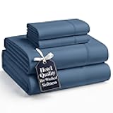 King Sheet Set – 4 Piece Hydro-Brushed Microfiber Bedding, Pre-Washed Ultra Soft Bed Sheets, Deep Pocket Fits up to 15