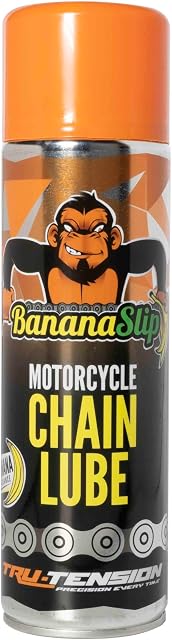 Tru-Tension | BananaSlip Motorcycle Chain Lube | Motorbike Anti-Fling Lubricant | 500ml