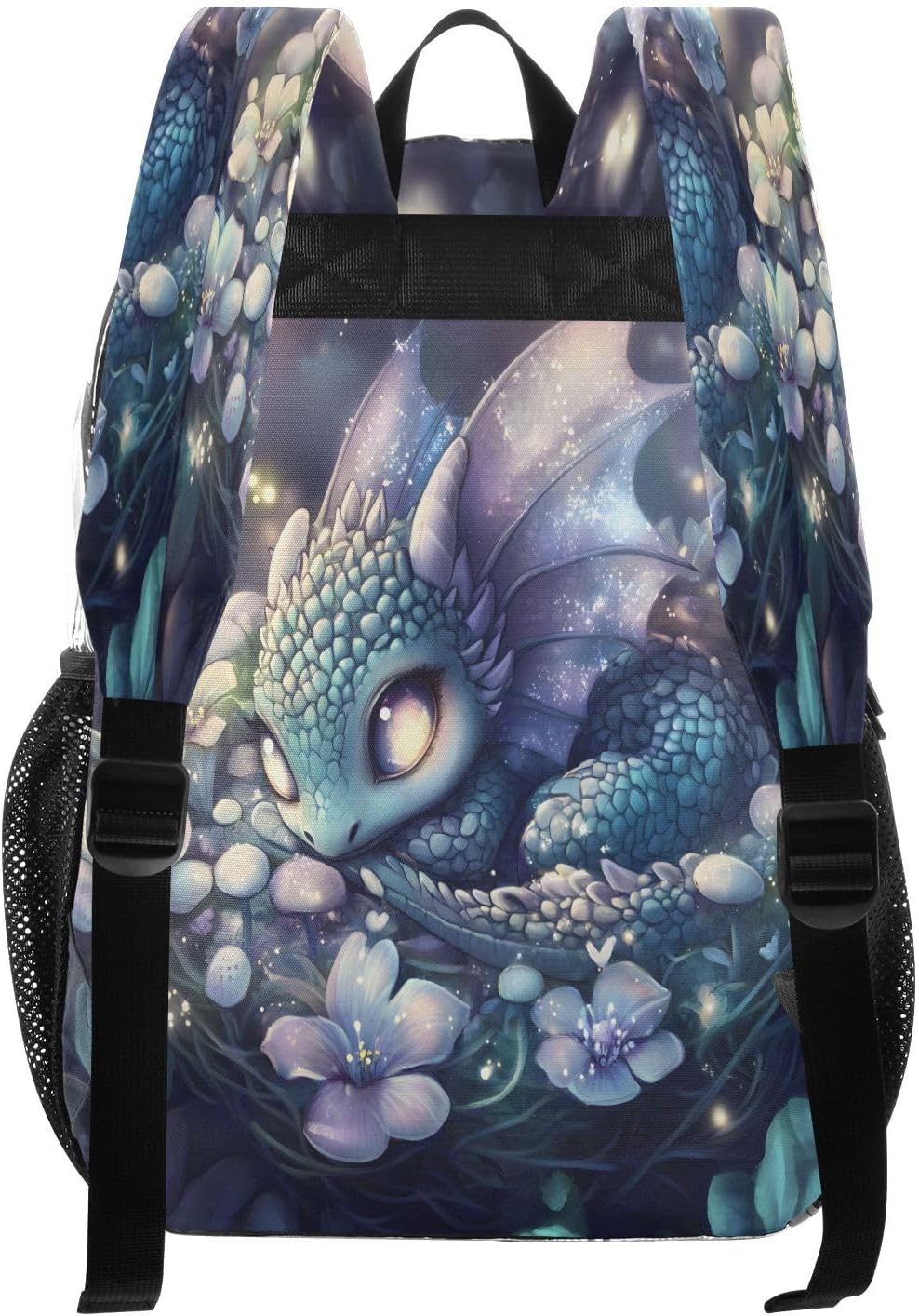 Dragon Cute Clear Backpack Heavy Duty See Through Transparent PVC BookBag for Kids Boy Girl School Work