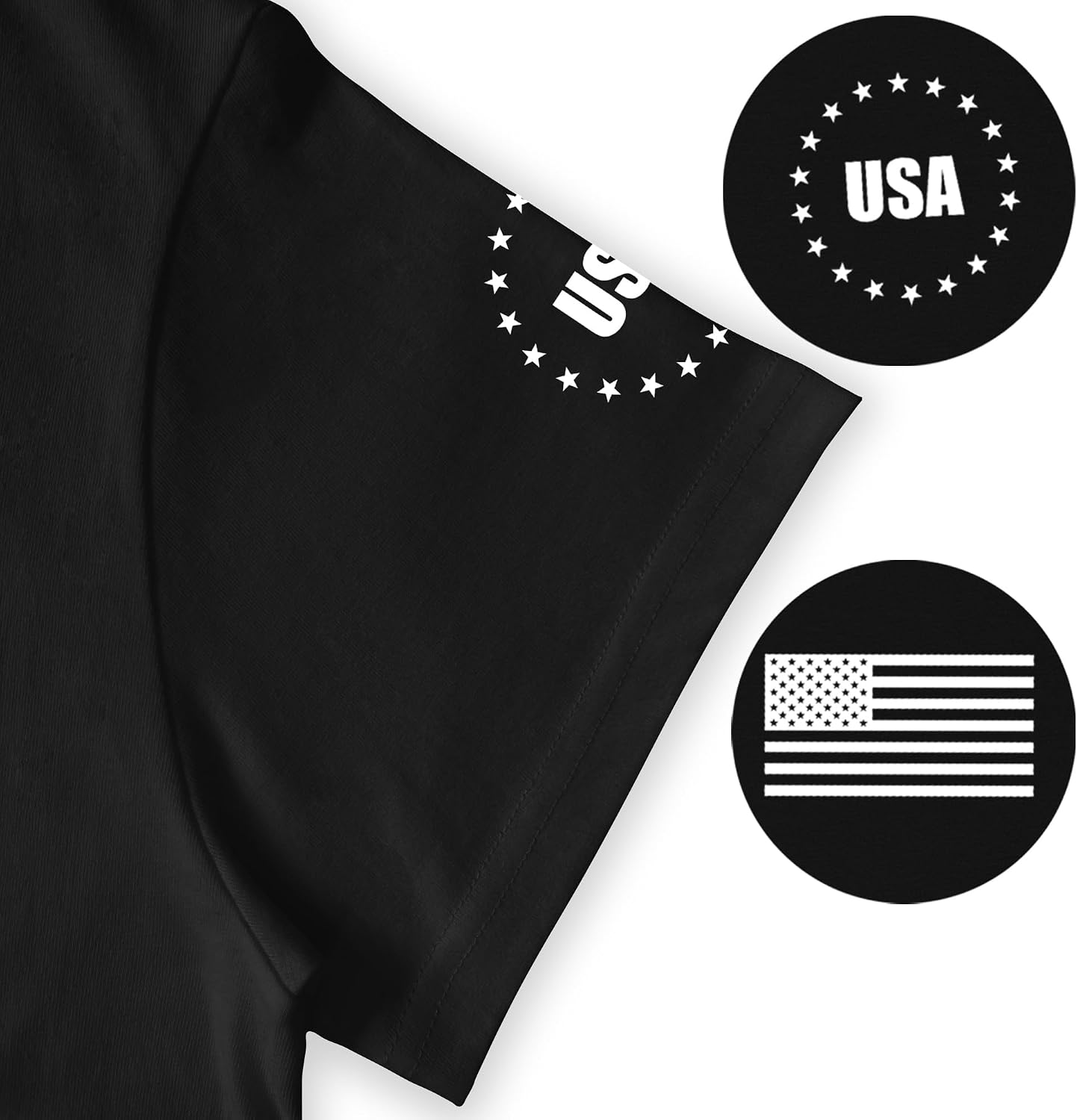 XLIEVO 4th of July Shirts Men:USA American Flag Patriotic Independence Day Higher Quality Short Sleeve T-Shirt