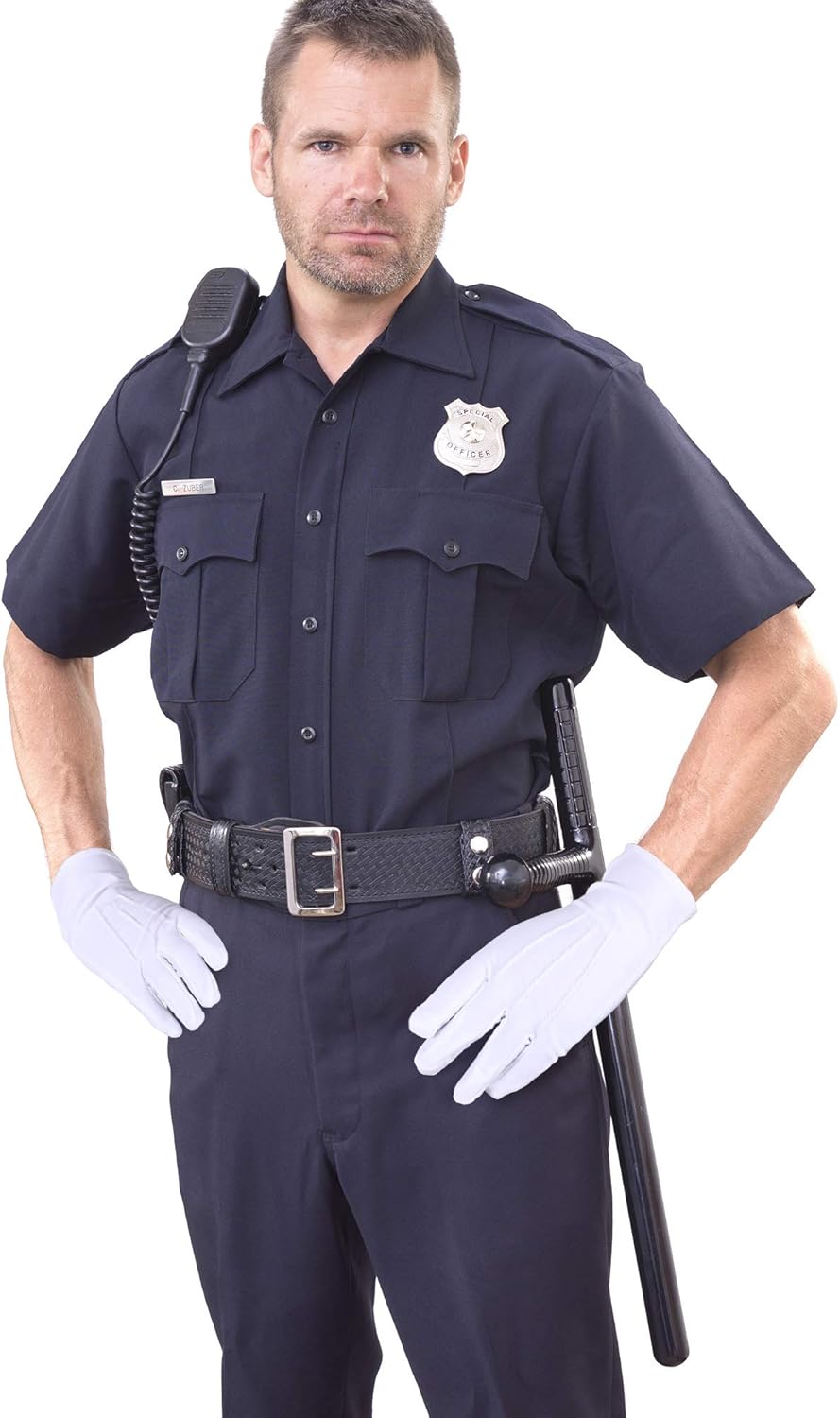 SATINIOR 6 Pairs White Gloves Men Pallbearer Funeral Masonic Parade Mittens Dress Nylon Uniform Cosplay Costume White Gloves for Formal Tuxedo Guard Party Supplies - Image 5