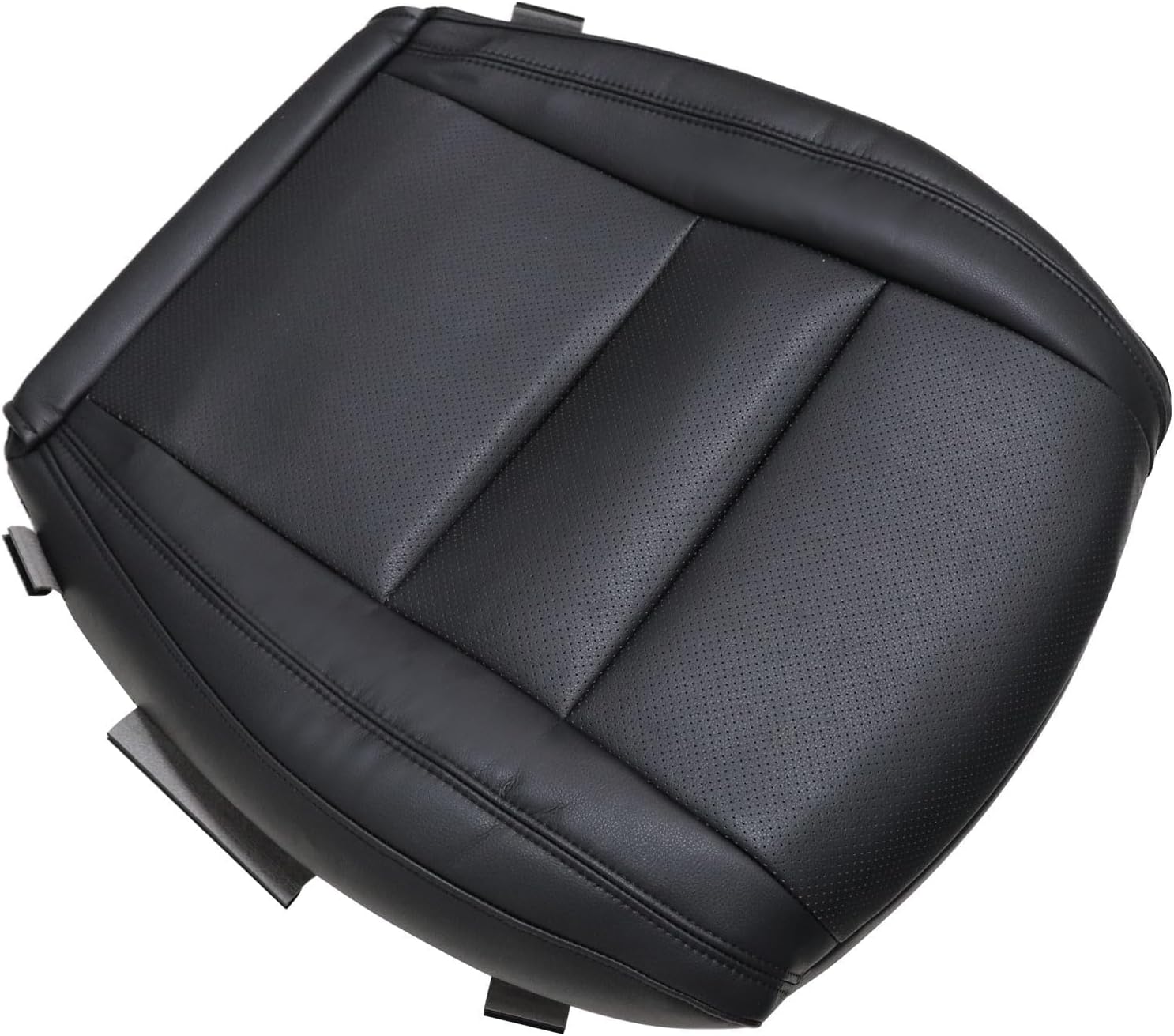 FZJDSD Black Driver Side Bottom Perforated Microfiber Leather Seat Cover Compatible with Dodge Durango 2011 2012 2013 2014 2015 2016 2017 2018