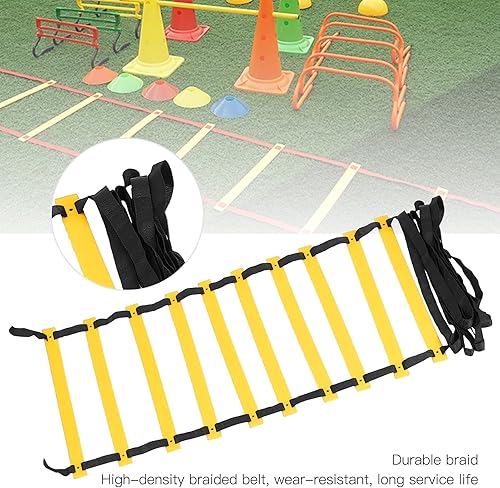 Miniatura 3 de OUKENS Ultimate Agility - Escalera de entrenamiento de velocidad, 10 pelones, escalera de velocidad para niños y adultos, bolsa de transporte