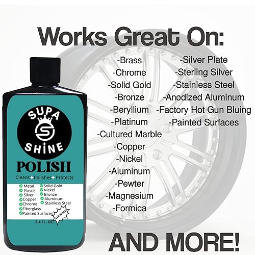 Miniatura 6 de Limpiador de esmalte de metales para cromo, latón, plástico, aluminio, cobre, óxido, fibra de vidrio y acero inoxidable