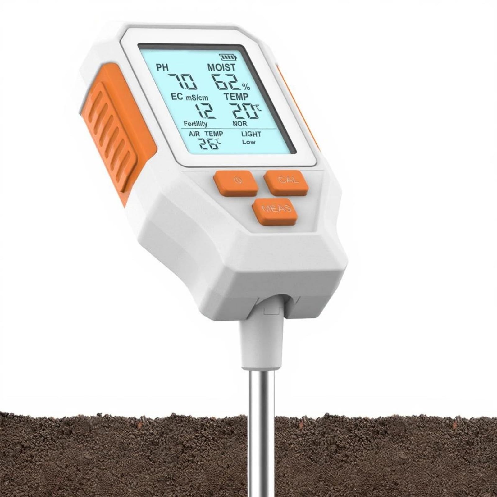 Monitor da pavimento, tester digitale con sensori ad alta precisione per monitorare umidità, temperatura, luce, fertilità, test da giardino