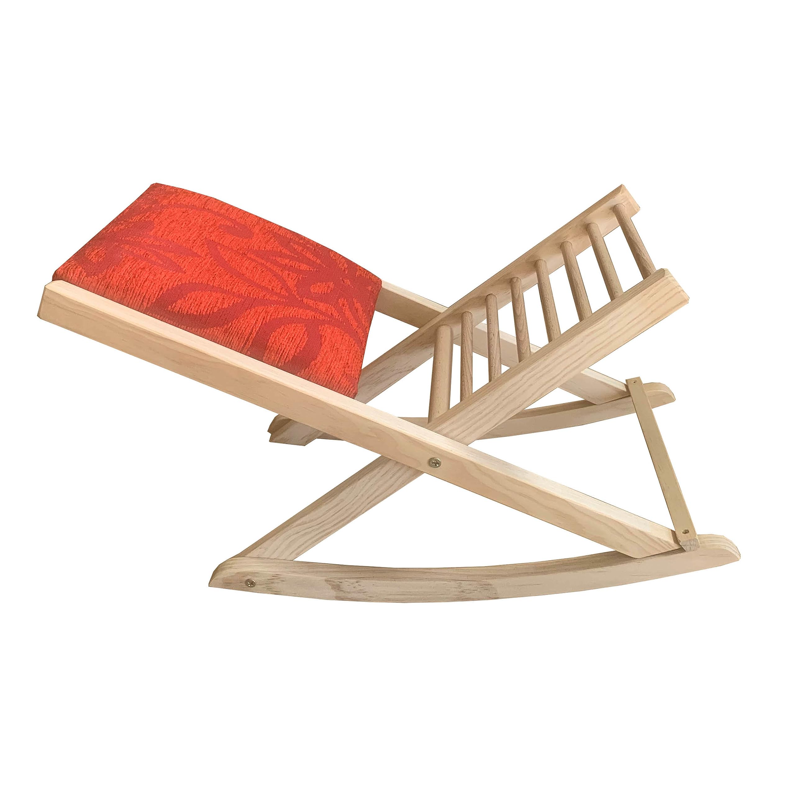 Reposapies plegable madera Haya Rojo