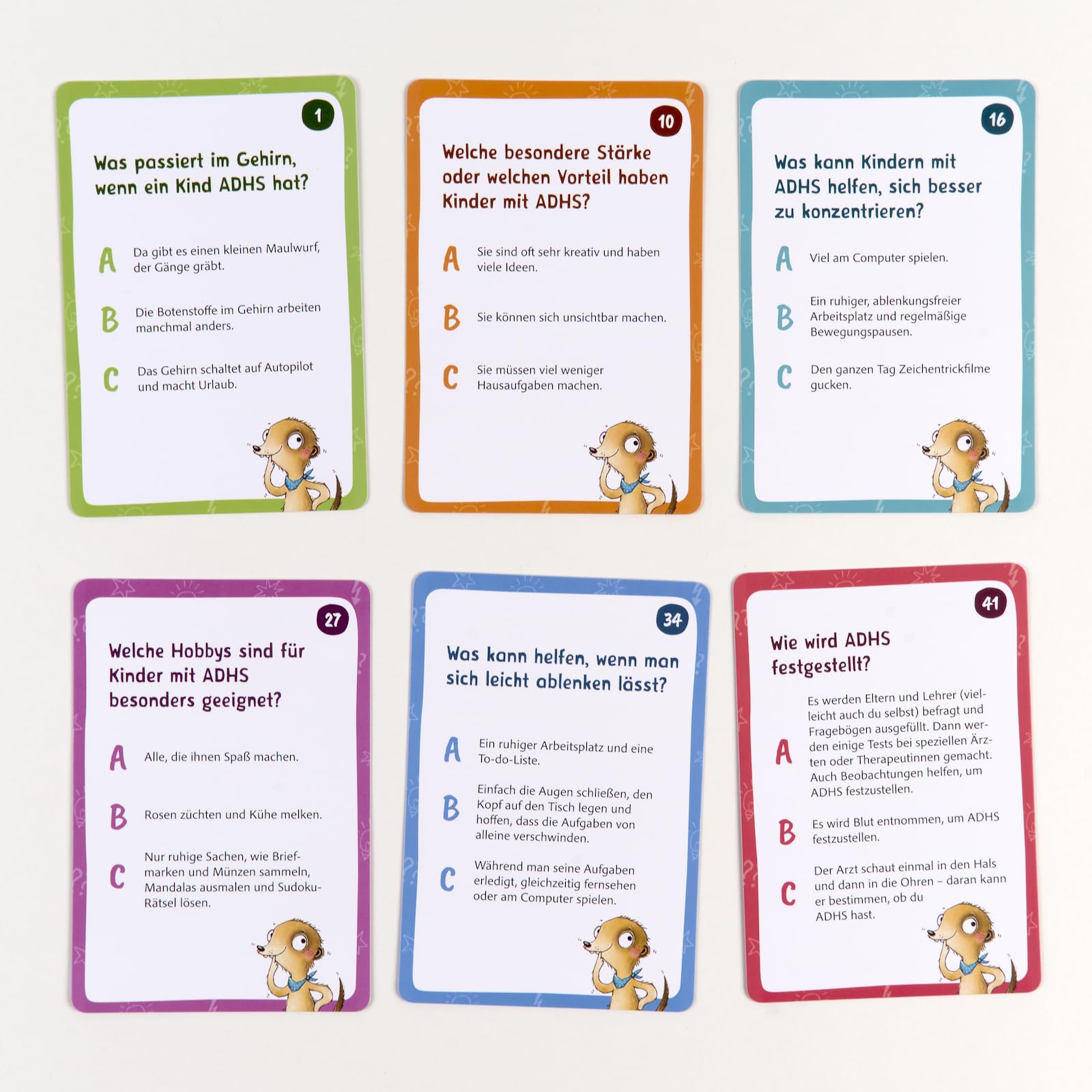 Wilbo weiß was über ADHS: Wissensquiz zur Psychoedukation in der Kinderpsychotherapie. 50 schlaue Fragen und wissenswerte Antworten. Mit 16-seitigem ... 9,8 x 14,3 cm (Beltz Therapiekarten)
