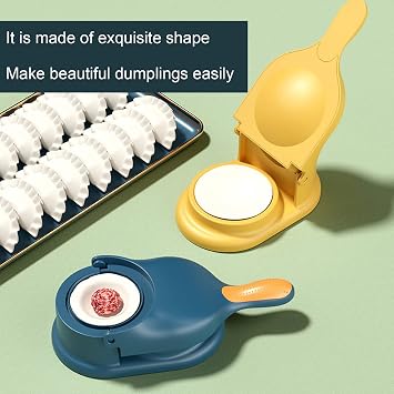 2 in 1 Dumpling Maker, Dumpling Press, Dumpling Maker Machine, Multifunction Dumpling Set, Dumplings Skin Artifact DIY Tool, Manual Dumpling Press Maker, Dumplings Maker Press (B)