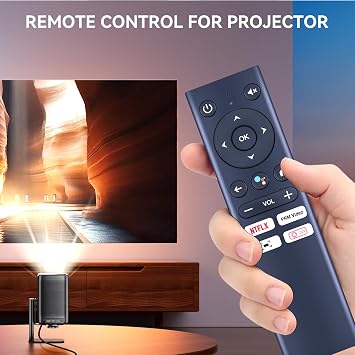 PZL New Voice Replacement Remote Control for ETOE E2 Pro & D2 Pro & E3 Pro, for Kodak FLIK HD9, for CiBest G1 Projector