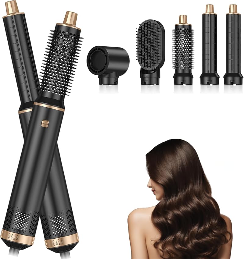 La Dryhsip Brosse Soufflante 5 en 1 est un appareil multifonction qui combine les fonctions d'un sèche-cheveux, d'un fer