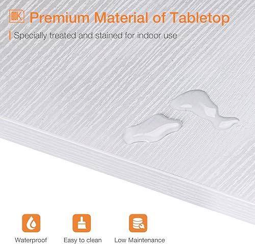 Miniatura 11 de ODK Mesa de bar de 55 pulgadas, mesa de bar de altura de barra, mesa de barra de altura de mostrador, mesas rectangulares de encimera de cocina y