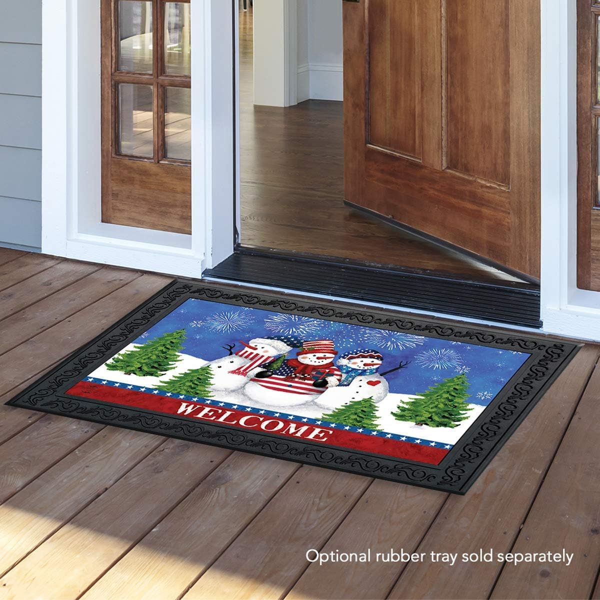 Briarwood Lane American Snowmen Winter Doormat