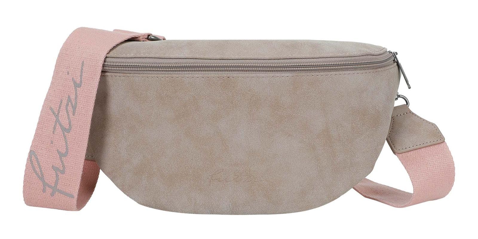Fritzi Bum Vintage Crossbody Kunstleder Damen Bauchtasche Umhängetasche Festival City vegan 12 x 29 x 9 cm – Schwarz, Rosa, Braun, Mint, Gruen, Grau, Beige, Pink, Blau, Gelb, Rot