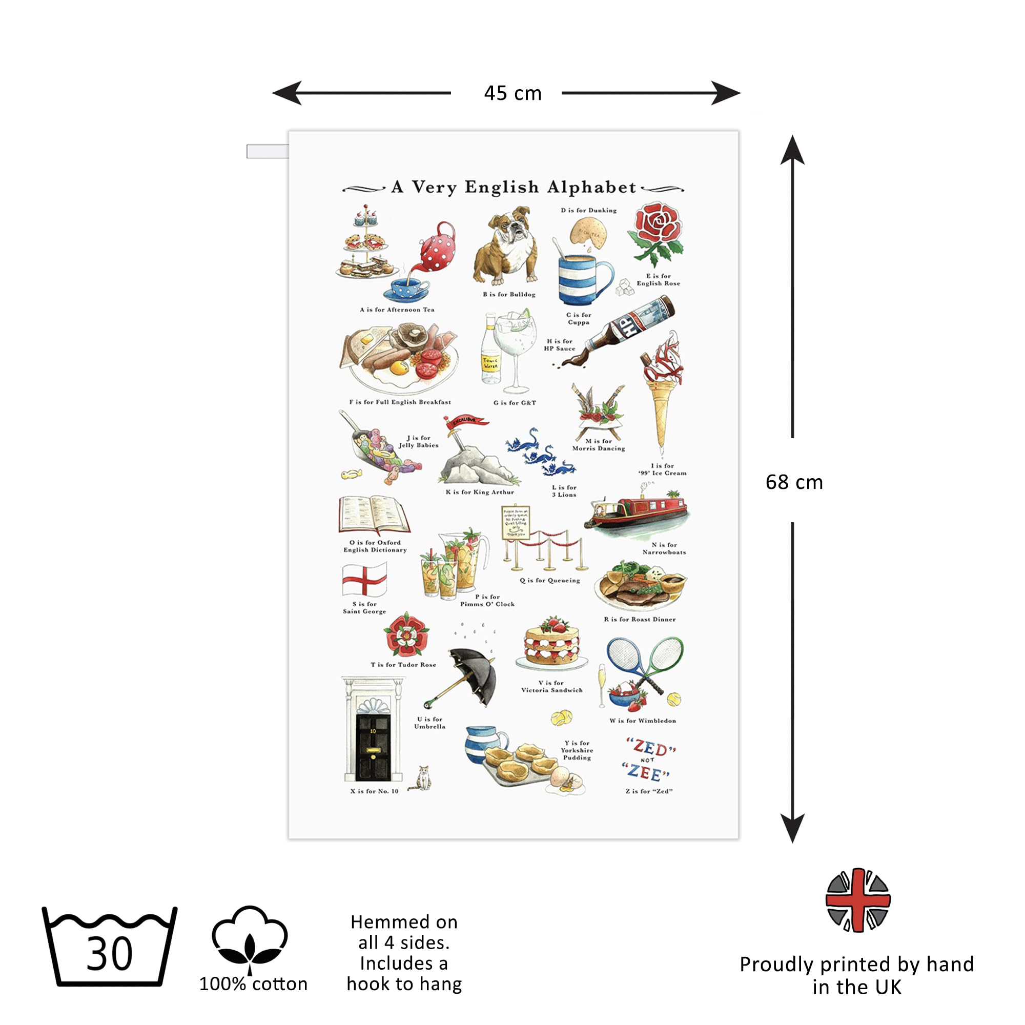 British Gifts, White, 68 x 45 cm - Image 2