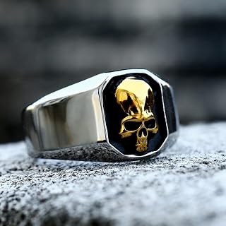Nya Herrringar Punk Rock Gothic Skallring För Tonåringar Modesmycken För Present