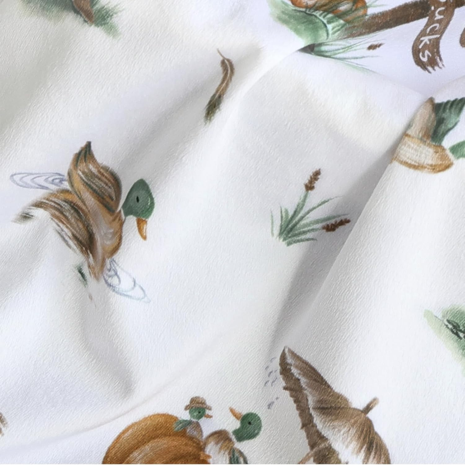 HOMRITAR Baby Blanket for Boys Girls Soft Nursery Minky Toddler Blanket with Double Layer Dotted Backing, Cute Mallard Duck Multicolor Printed 30 x 40 Inch - Image 3