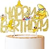الموز كعكة توبر الموز عيد ميلاد كعكة الزينة بريق الذهب الموز عيد ميلاد حزب اللوازم موضوع الفاكهة كعكة اختيار دعونا نذهب الموز الطفل دش ديكور