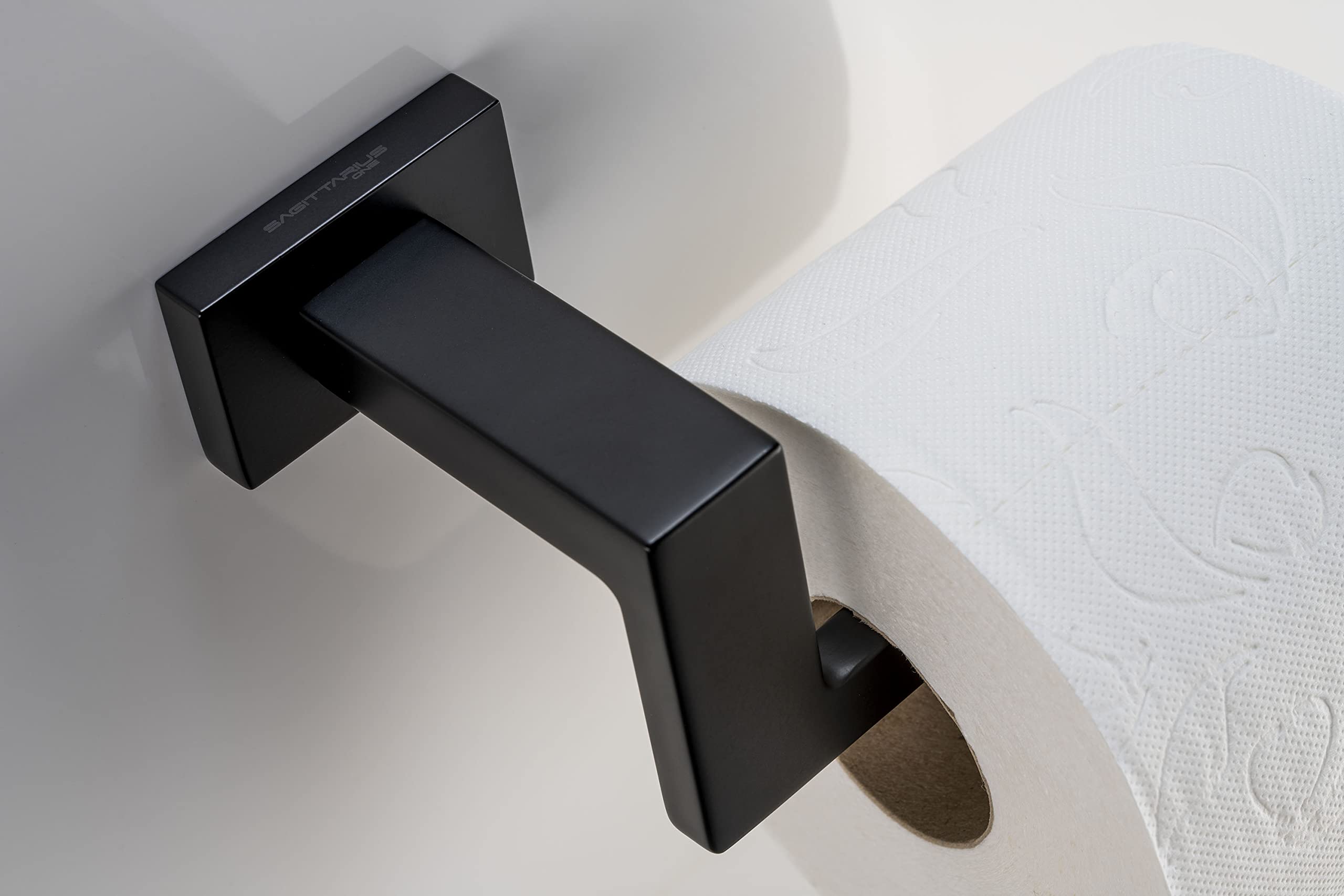 Porte-papier Toilette Mural En Laiton Noir/chromé,... – Grandado