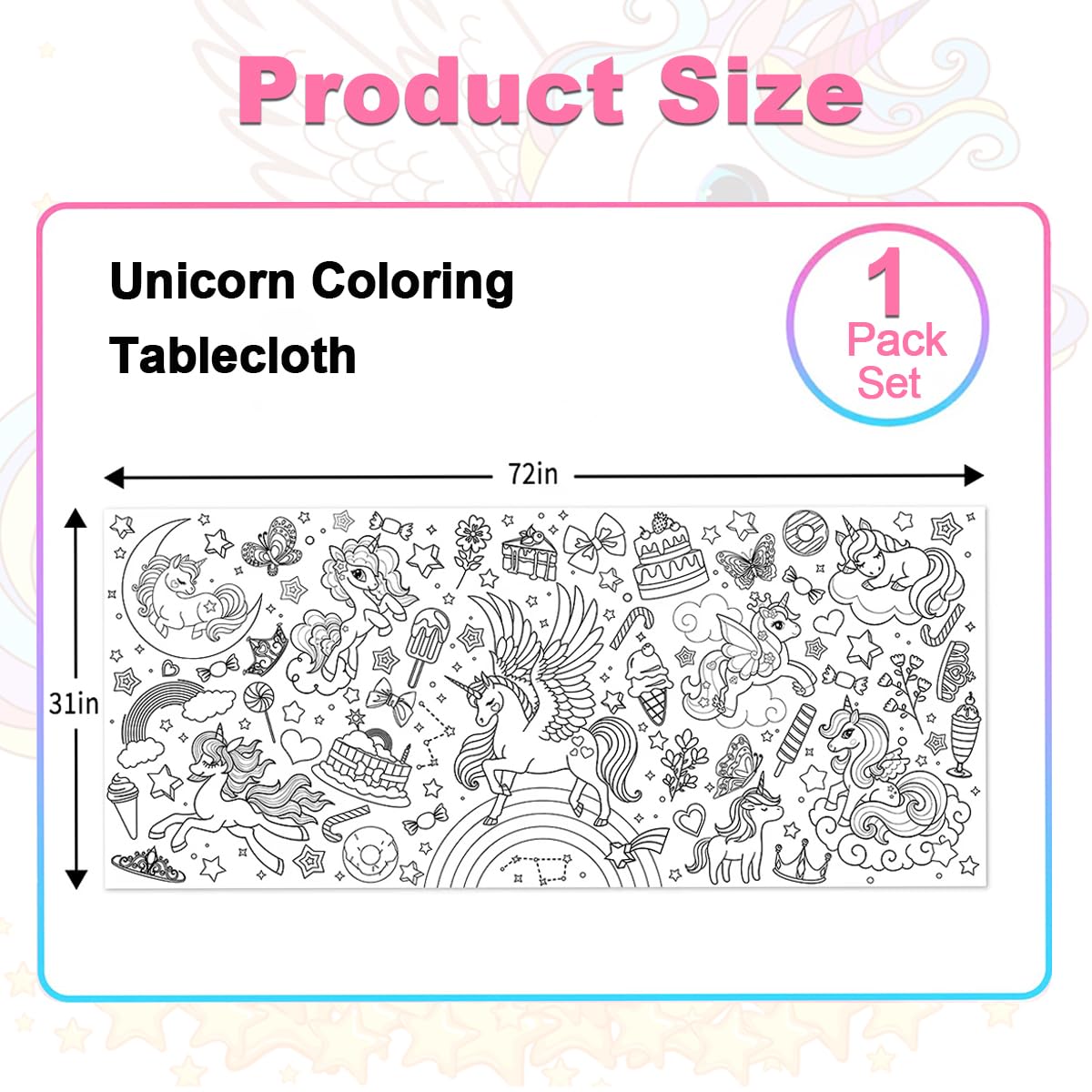 Mantel Para Colorear Espacial Para Niños - Poster Gigante De Temática Espacial, Ideal Para Manualidades, Fiestas Y Actividades En Clase