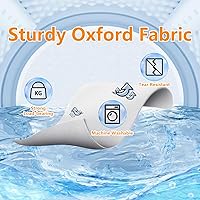 Vista 7 de MSLOVE Narrow Over The Door Shoe Organizer, 12 Large Mesh Pockets Hanging Shoe Organizer for Closet Organizers and Storage, White, 2 Pack