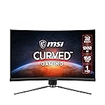 MSI MAG ARTYMIS 324CP Curved Gaming Monitor - 31.5 Inch, 16:9 Full HD (1920 x 1080), VA, 165Hz, 1ms, 1000R, FreeSync Premium, HDR, DisplayPort, HDMI, Wide Color Gamut, Anti-Flicker, Less Blue light