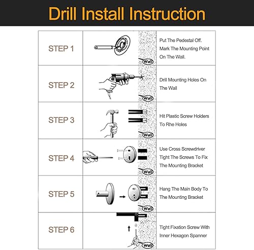 Miniatura 7 de BESy Juego de accesorios de baño de 4 piezas (barra de toalla doble ajustable, soporte para toallas de mano, soporte para papel higiénico, gancho
