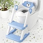 COOSEYA Toilet Seat, Potty Training Seat for Toddler, Upgraded 2-in-1 Potty Toilet Training for Boys and Girls,Waterproof Cushioned Mat with Non-slip Step Stool