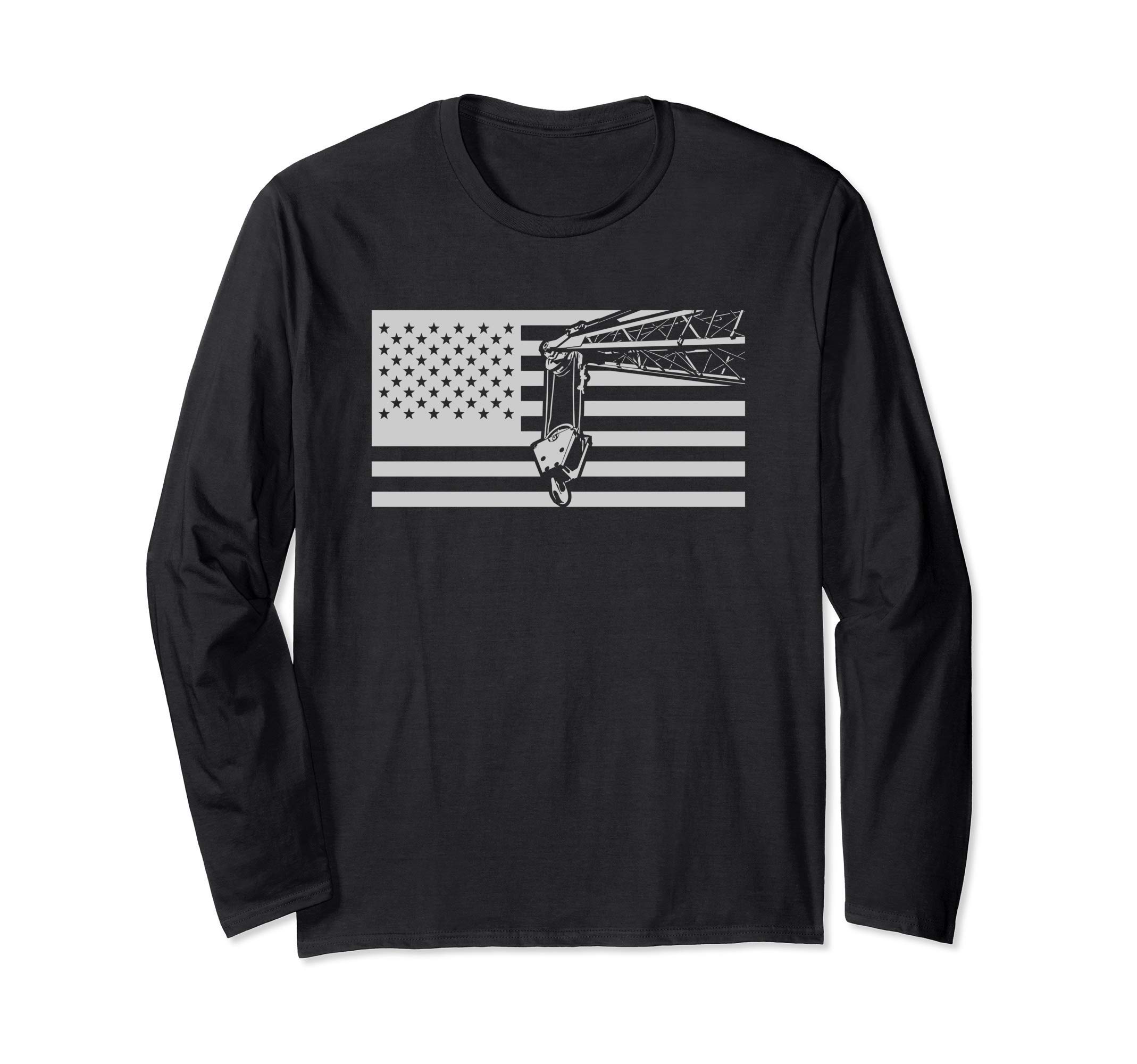 American Crane Operator shirts, Tower Cranes Long Sleeve T-Shirt