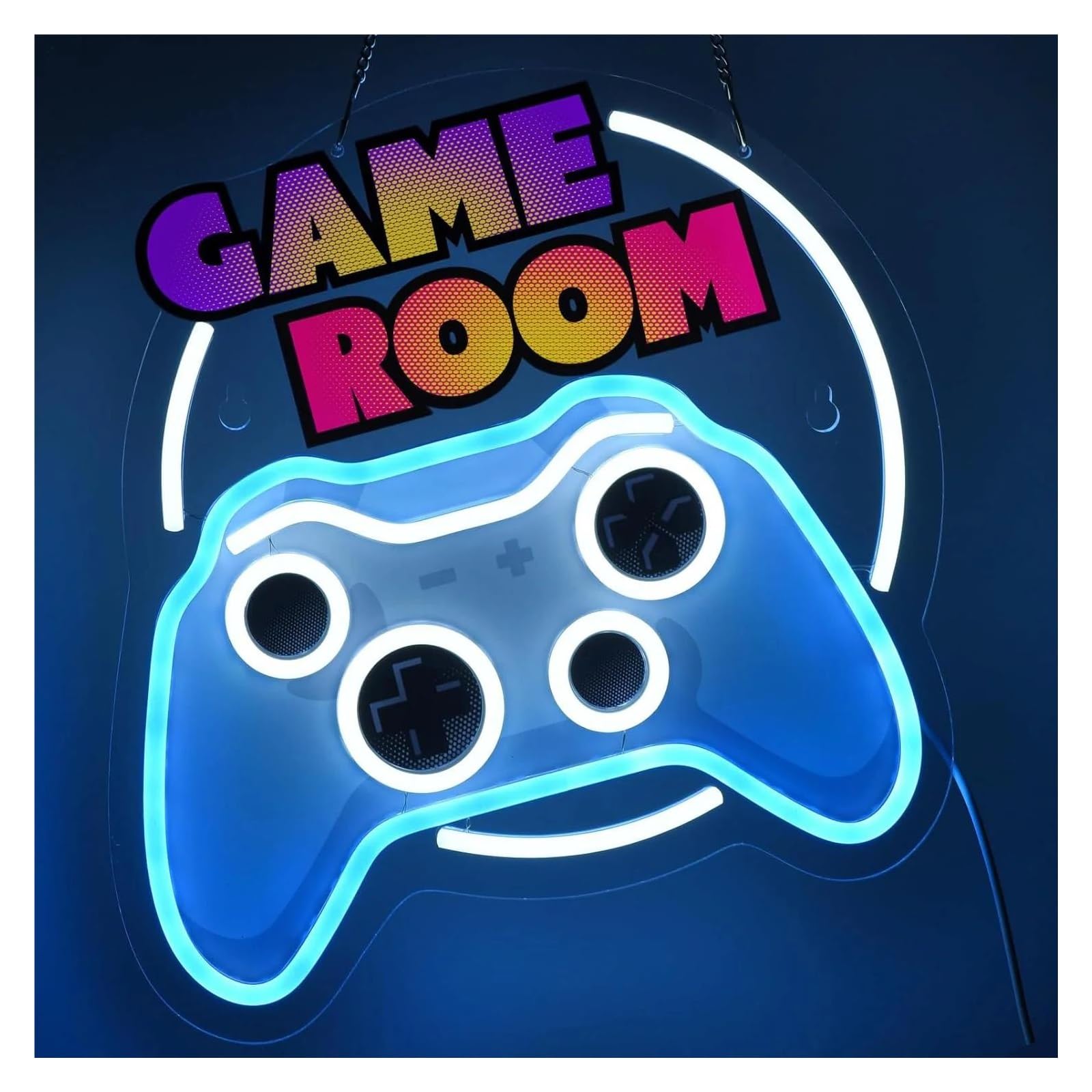 Luci al Neon Da Parete Insegna Al Neon Per Giocatori Di Videogiochi, Insegna Al Neon Per Controller Di Videogiochi Per La Decorazione Della Sala Giochi 37cmх32cm