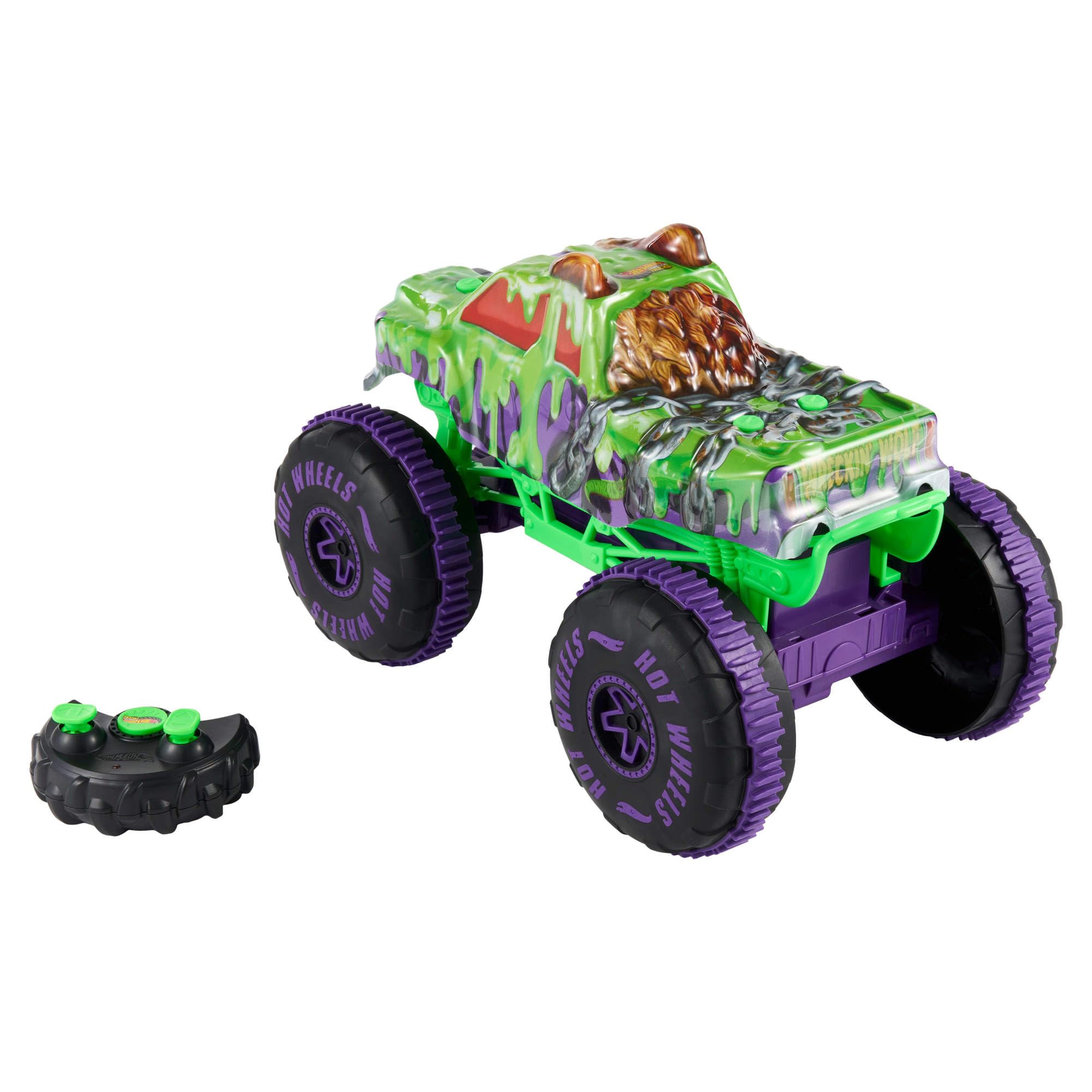 Hot Wheels Monster Trucks Mutant Chaos Wreckin’ Wolf Pojazd RC