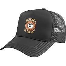 Funny Science Pie Pi in The Sky Joke Teachers Students Trucker Hat with Adjustable Mesh Back